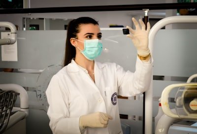 Medical professional in mask